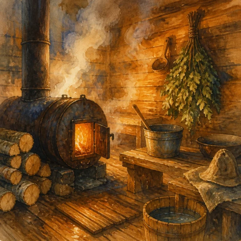 Печь для бани из трубы своими руками